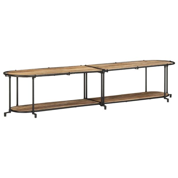 vidaXL Mobile Porta TV 200x42x40 cm in Massello di Mango Grezzo