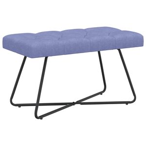 vidaXL Panchina con bottoni imbottiti Blu jeans 80 x 40 x 46 cm
