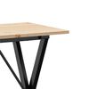 vidaXL Tavolo da Pranzo Telaio a X 80x50x75 cm Legno Pino e Acciaio