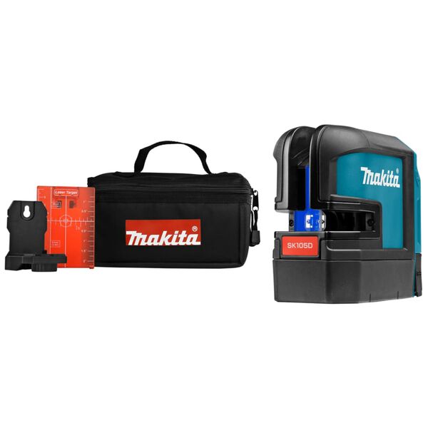 Makita Livella Laser a Linee Incrociate 10,8 W Rossa 25 m Blu e Nera
