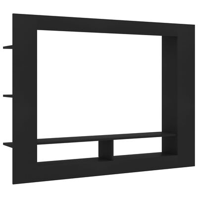 vidaXL Mobile Porta TV Nero 152x22x113 cm in Legno Multistrato