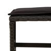 vidaXL Set da Pranzo da Giardino 9 pz con Cuscini Nero in Polyrattan