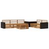vidaXL Set di divani da esterno 6 pz Naturale Legno di Acacia Massello