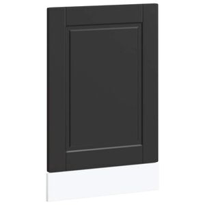 vidaXL Pannello Lavastoviglie Porto Nero 45x1,5x57 cm in Truciolato