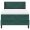 vidaXL Letto a molle con materasso Verde Scuro 200 x 100 cm Velluto