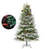 vidaXL Albero di Natale Preilluminato con Pigne Verde 225 cm PVC e PE