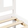 vidaXL Giroletto con Testiera Bianco King Size in Legno Massello