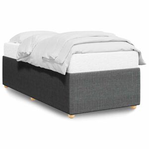 vidaXL Giroletto senza Materasso Grigio Scuro 80x200 cm Tessuto