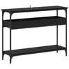 vidaXL Tavolo consolle Rovere nero 100 x 29 x 75 cm Legno multistrato