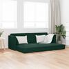 vidaXL Divano-letto da pavimento 200cm Verde Scuro Velluto