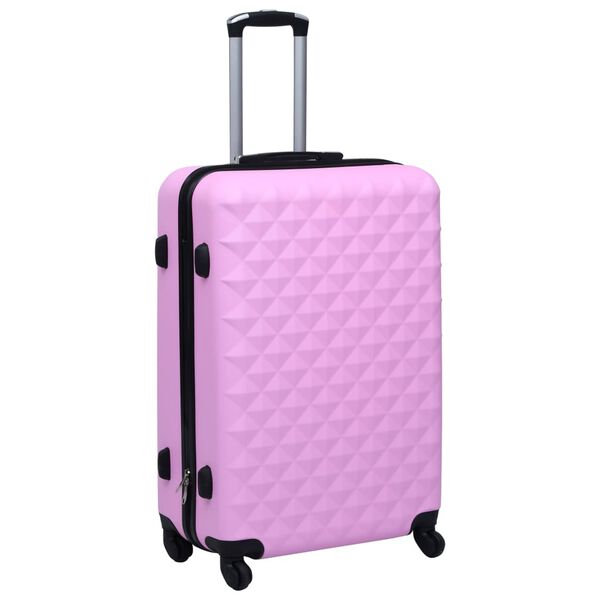 vidaXL Set Valigie Trolley a Custodia Rigida 2 pz Rosa in ABS