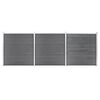 vidaXL Pannello di Recinzione in WPC 526x186 cm Grigio
