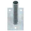 vidaXL Supporto per Bandiera Argento 10,5 x 7,5 x 2,5 cm Acciaio