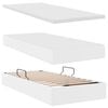 vidaXL Letto con contenitore e materasso Bianco 90 x 190 cm