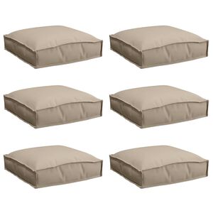 vidaXL Cuscino 6 pcs Talpa 40 x 40 x 8 cm Tessuto Oxford