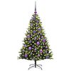 vidaXL Albero di Natale Artificiale Pieghevole 150 LED Verde 120 cm