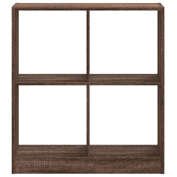 vidaXL Libreria Rovere Marrone 68,5x32x75 cm in Legno Multistrato