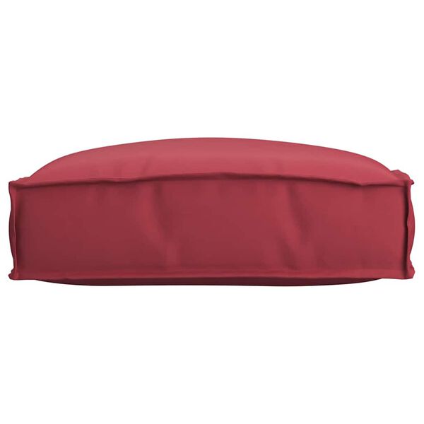 vidaXL Cuscino Rosso Vino 50 x 50 x 12 cm Tessuto Oxford