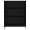 vidaXL Credenza Nera 69,5x34x180 cm in Legno Multistrato