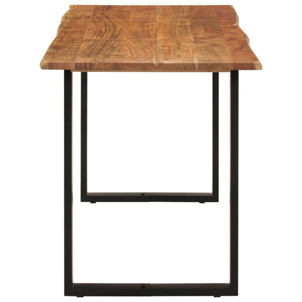 vidaXL Tavolo da Pranzo 140x70x76 cm in Legno Massello di Acacia