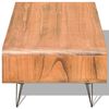 vidaXL Tavolino da Salotto 90x55,5x38,5 cm Massello Paulownia Marrone