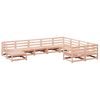 vidaXL Set Divani da Giardino 10 pz in Legno Massello Abete Douglas