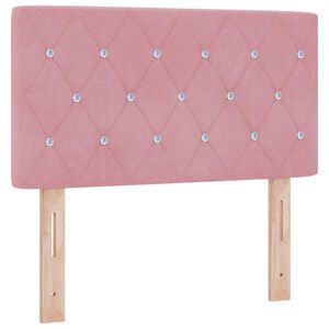 vidaXL Testiera Rosa 80 cm Velluto