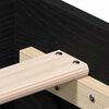 vidaXL Struttura del letto Rovere Nero 90 x 200 cm Legno multistrato