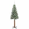 vidaXL Albero di Natale snodato con 300 LED con supporto Verde 180 cm