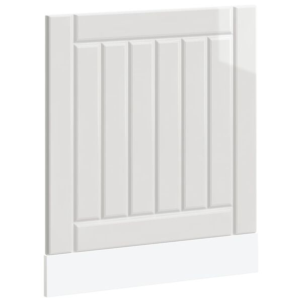 vidaXL Pannello Lavastoviglie Lucca Bianco Lucido in Legno Multistrato