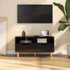 vidaXL Mobile Porta TV Nero Lucido 90x40x48,5 cm Legno Multistrato