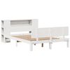 vidaXL Letto Libreria senza Materasso Bianco 140x190 cm Legno di Pino