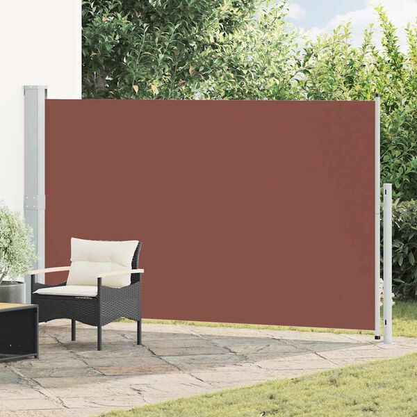 vidaXL Tenda Laterale Retrattile per Patio 180x300 cm Marrone