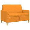 vidaXL Divano con Storage Giallo Scuro 122 x 78 x 87 cm Poliestere