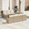 vidaXL Set di divani 8 pcs Beige e Crema polyrattan