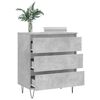 vidaXL Credenza Grigio Cemento 60x35x70 cm in Legno Multistrato