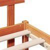 vidaXL Struttura del letto Marrone 100 x 200 cm Legno massello di pino