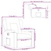 vidaXL Poltrona Reclinabile Elettrica Cappuccino in Similpelle