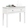 vidaXL Tavolo Consolle Bianco 100x35x75 cm in Legno Massello di Pino
