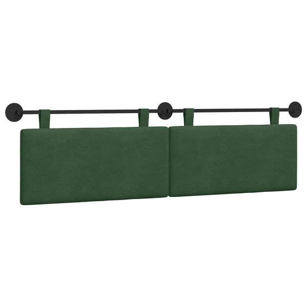 vidaXL Testata appesa Verde Giungla 170 x 55 x 5 cm Tessuto in Cords
