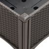 vidaXL Fioriera da Giardino con Gambe Marrone 40x40x42 cm in PP