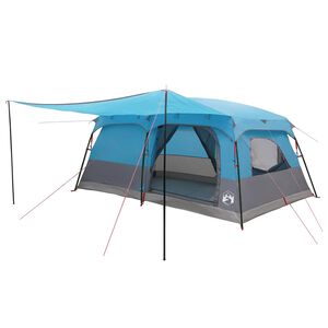 vidaXL Tenda Familiare 14 persona Blu Poliestere e Acciaio