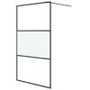 vidaXL Parete Doccia Walk in 115x195 cm Vetro Semi Smerigliato ESG