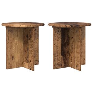 vidaXL Supporto per piante 2 pcs Legno antico 40 x 40 x 40 cm