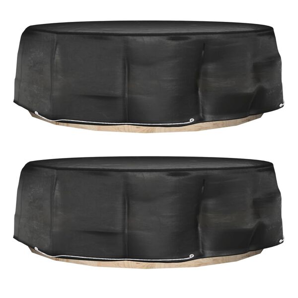 vidaXL Coperture Divani Isola 2pz con 10 Occhielli &Oslash;236x67 cm Rotonde