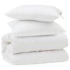 vidaXL Set di Piumoni con cuscino 3 pz Bianco Microfibra