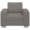 vidaXL Divano Sedia Grigio Chiaro 100x77x82 cm Tessuto di Velluto a Coste