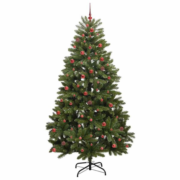 vidaXL Albero di Natale artificiale Verde 270 cm PVC e Metallo