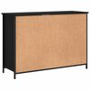vidaXL Credenza Nera 100x35x70 cm in Legno Multistrato