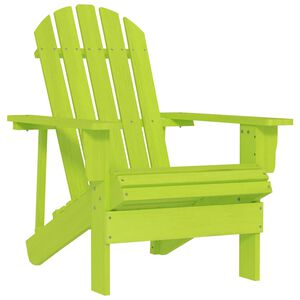 vidaXL Sedia Giardino Adirondack in Legno Massello di Abete Verde